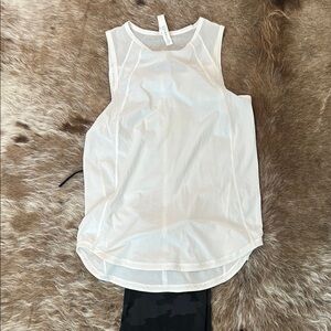 Lululemon White Sleeveless Women's Top size 4